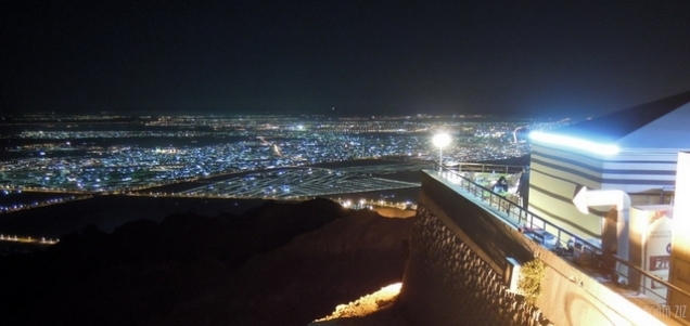 Jebel Hafeet at night