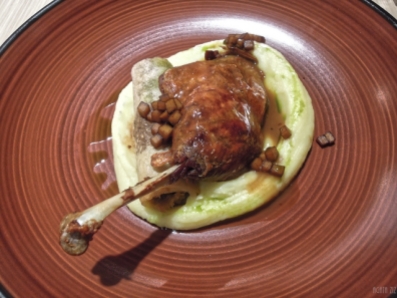 Hungary Pavilion at EXPO 2020 Dubai: duck leg with cabbage strudel